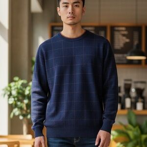Champion Plaid Crewneck Sweatshirt NWT | Small Cozy Classic Streetwear Style